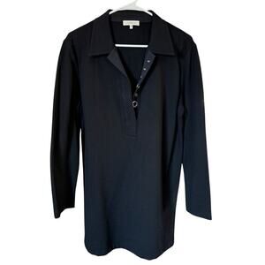 LAFAYETTE 148 NEW YORK Marisa Dress In Kindmade Italian Punto Milano XL Goth